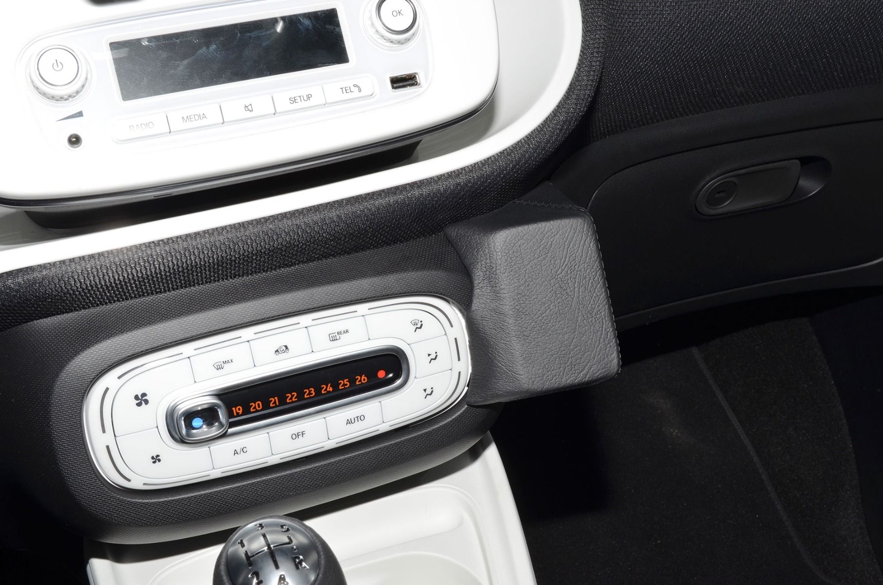 Kuda console Smart ForTwo / ForFour 14- Zwart