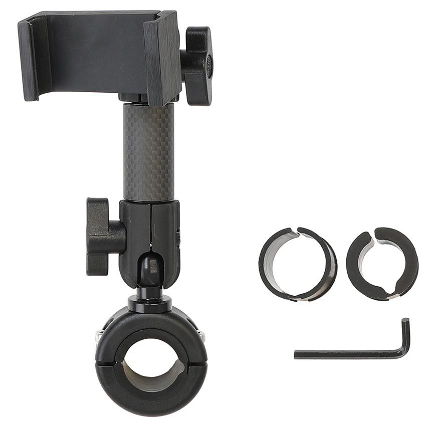 Brodit Motorcycle mount + holder 56-92mm, 20-32mm bar/H123mm