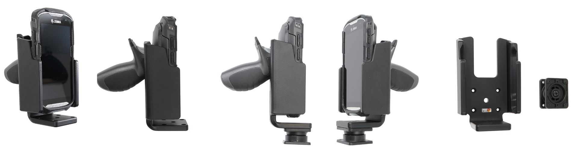 Brodit houder Zebra TC51/TC56 met pistol grip-face up