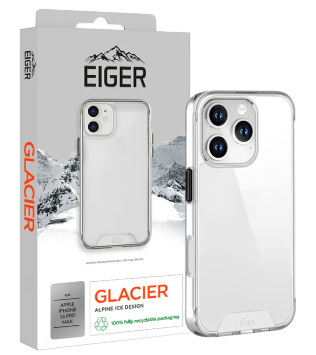 Eiger Glacier case Apple iPhone 16 Pro Max - transparant