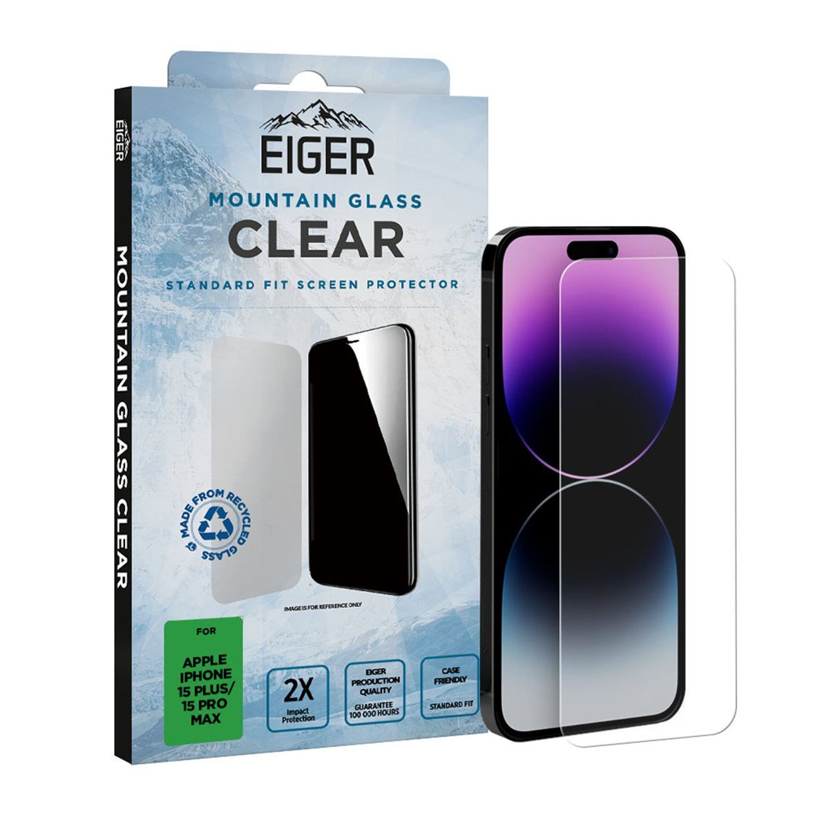 Eiger Mountain Glass Apple iPhone 16 plus/15 Plus/ 15 ProMax