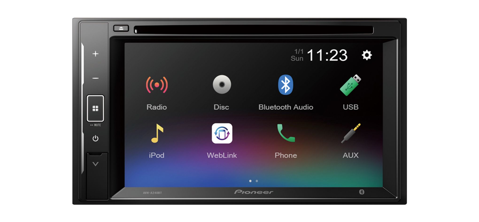 Pioneer AVH-A240BT  2DIN 6.2