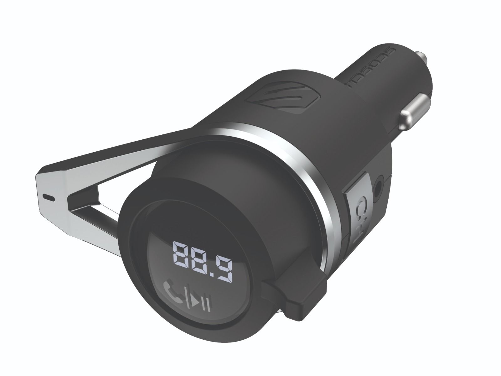 Wireless Carkit FM transmitter 18W PD 1x usbA 1xusbC 1xjack
