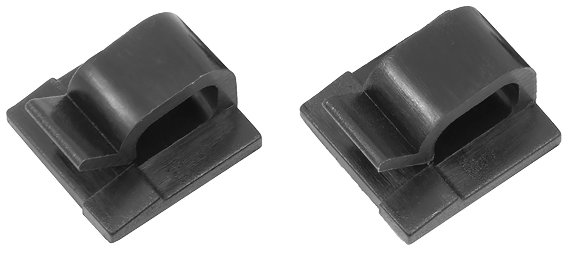 Brodit adhesive cable clips (2-pack) max.3.5mm thickness