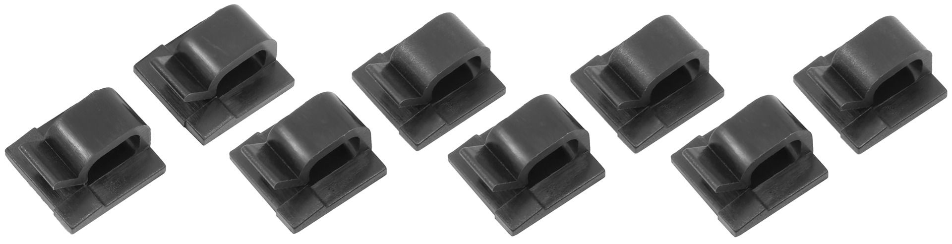 Brodit adhesive cable clips (4-pack) max.3.5mm thickness