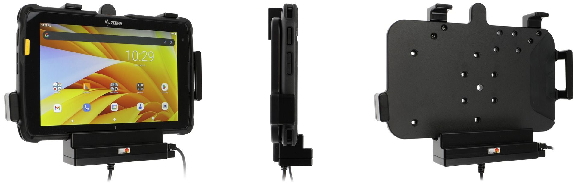 Brodit active holder MUC Zebra ET40/45 8" boot/VESA 75/usb