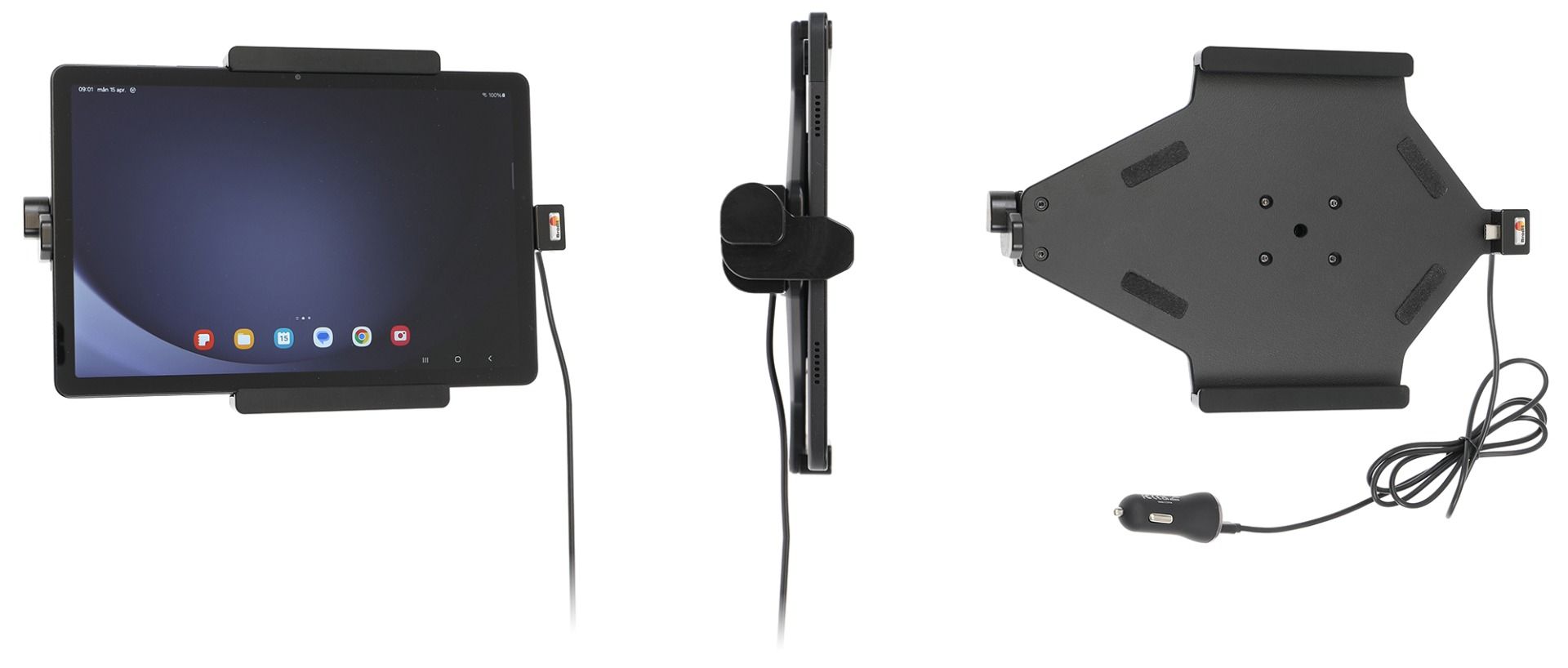 Brodit h/l Samsung Tab A9+ 11" sig.plug Lock (veerweerstand)