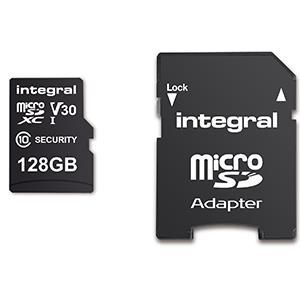 Integral Security MicroSDHC 128GB Class 10 100MB/s-60MB/s