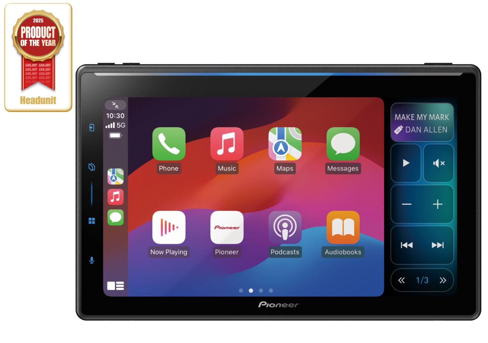 Pioneer SPH-EVO107DAB-UNI2 receiver 9" Carplay/DAB