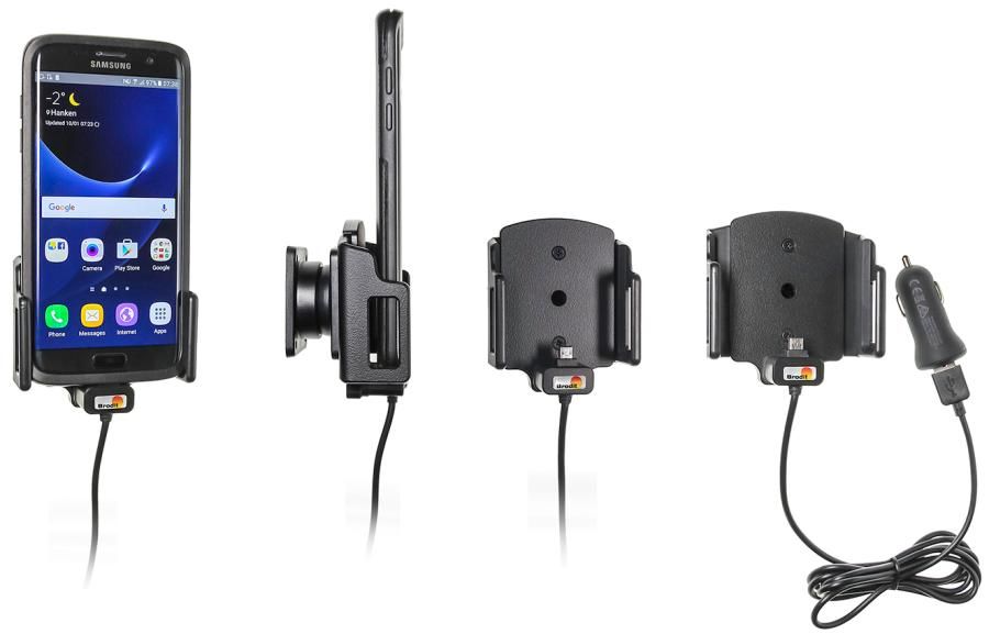 Brodit h/l micro-usb verstelb 62-77/12-16mm usb-A sig.