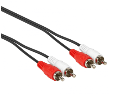 RCA cinch kabel 2-weg R/W male-male 5 meter