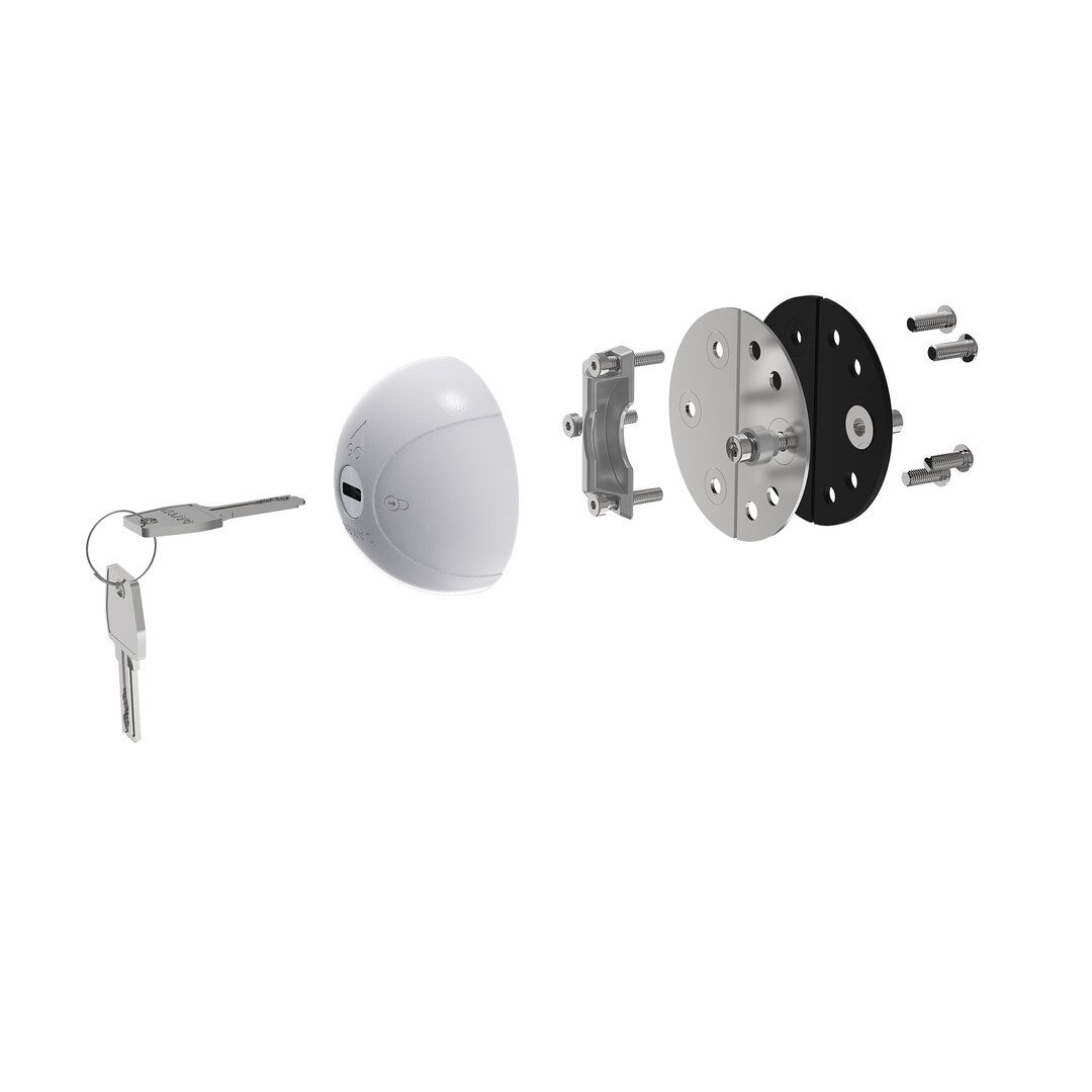 Saturn GO veiligheidsslot zwart 2x met 4 sleutels